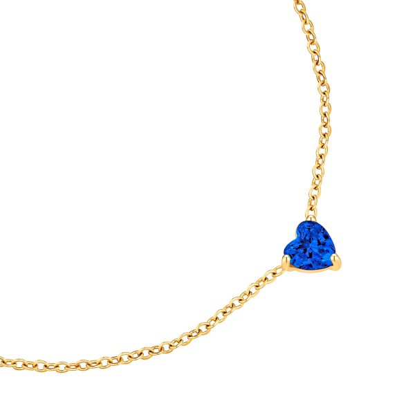 Armband Edelstahl gelbgold Zirkonia blau Angebot – Bild 2